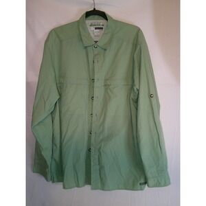 ExOfficio Buzz Off‎ Insect Shield Green Long Sleeve Shirt Mens L